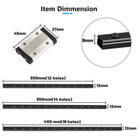 1 x RAW Customer Returns UniTak3D MGN12 400mm Linear Rail Slide Guide with MGN12H Bearing Steel Carriage Block for 3D Printer and DIY CNC Machine CoryXY - RRP €27.85