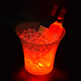 1 x RAW Customer Returns Tiandirenhe New Led Ice Bucket, Champagne Cooler Led, 5L Led Ice Bucket, Color Can Be Adjusted, Colorful Gradient, Colorful Flash, for Cooling Champagne, Wine, Drinks, Beer, for Party, Bar Club Theme - RRP €28.22