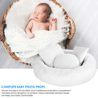 1 x RAW Customer Returns Camidy Newborn Photography Props Donut Pillow Prop 3 Small Posing Pillows Baby Photo Posing Aid Pillow Photo Shooting Set - RRP €29.23