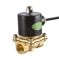 1 x RAW Customer Returns Heschen Brass Electric Solenoid Valve, 2W-160-15J, 1 2 inch, AC220V, Direct Action Water Air Gas Normally Closed Replacement Valve - RRP €27.72