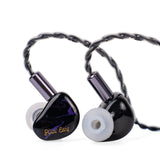 1 x RAW Customer Returns LINSOUL Kiwi Ears Cadenza 10mm Beryllium Dynamic Driver IEM 3D Printed with Detachable Interchangeable Plug 0.78 2pin 3.5mm IEM Cable for Musician Purple  - RRP €43.36