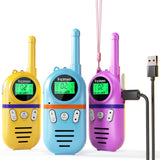 1 x RAW Customer Returns Inspireyes Walkie Talkie Kids Rechargeable, 48 Hours Working Time, 8 Channels 2-Way Radio, Gifts for Boys Girls, Outdoor Hiking Camping, 3-12 Year Old Toys Set of 3 - RRP €37.59