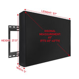 1 x RAW Customer Returns MaxAwe 60 - 63 TV Cover Outdoor, 58 x 37 x 5 inches 148 x 95 x 14 cm TV Cover for Outdoor Use, Weatherproof Universal Screen Protector Black - RRP €40.54