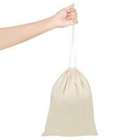 1 x RAW Customer Returns BELLE VOUS cotton bags for fruit and vegetables with drawstring 10 pieces - W30 x H40 cm reusable shopping bags, fruit bags, reusable, organic shopping bags, fruit and vegetable bags, environmentally friendly - RRP €26.99