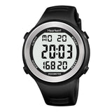 1 x RAW Customer Returns Hearkent Waterproof Pedometer Watch for Seniors without Bluetooth, No App Required, with Pedometer, Calorie Counter and Large LCD Digits Black  - RRP €30.24