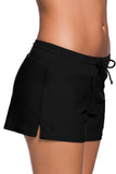 1 x RAW Customer Returns Tmaza Women s Adjustable Drawstring Quick Dry Swim Shorts Size S - 3XL, Black, 40 DE 42 DE - RRP €14.6