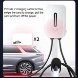 1 x RAW Customer Returns HEYOUTH Mobile Wallbox 32A 7.6kW, EV Charger Type 2, Portable EV Charging Station, Adjustable Current and Setting Start Time, for All Electric Vehicles EV PHEV IEC 62196-2 Plug 5M - RRP €199.52