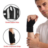 1 x RAW Customer Returns NuCamper Breathable Wrist Support Wrist Brace With Metal Splint Stabilizer Men Women Wrist Support Adjustable Wrist Splint for Arthritis, Tendonitis, Sprain - RRP €19.99