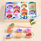 1 x Brand New Afufu Montessori toy sorting game, wooden toy from 3 4 5 year old boys girls, 2-in-1 educational toy motor skills toy wood, wooden puzzle motor skills toy for children toddler birthday gift - RRP €9.67