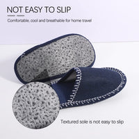 1 x RAW Customer Returns GONGKANGYUAN 6 pairs of felt guest slippers, anti-slip slippers set, felt slippers for guests with storage bag for women, men and children, ideal for family, hotel, travel, size 36-45 - RRP €22.99