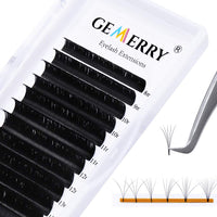 1 x RAW Customer Returns C curl 0.05 self-fanning eyelashes volume technology eyelash extensions Easy Fan 3D 5D 8D 10D - length 8-14 mm mix - volume eyelashes lash extensions from GEMERRY 0.05-c curl-mix  - RRP €9.02