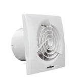 1 x RAW Customer Returns FANTRONIX 100 mm Modern Design Axial Exhaust Fan with Humidity Sensor and Overrun for Sanitary Areas Shower Rooms Kitchens Innovative Low Noise Bathroom Fan Quiet White - RRP €49.0