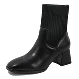 1 x Brand New DADAWEN Women s Chelsea Boots Elegant Ankle Boots, Black, 40 EU - RRP €60.0