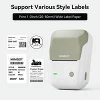 1 x RAW Customer Returns NIIMBOT B1 Label Printer with 1 Roll of Starter Tape, Bluetooth Self-Adhesive Labeling Machine, Labeling Machine Print Size 20-50mm Compatible with iOS and Android for Home, Office Green  - RRP €45.99