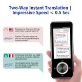 1 x RAW Customer Returns Instant Translator, Portable Electronic Two-Way Language Translator, Updated 2023, Online Translation Voice Photos, 137 Compatible Languages - RRP €16.8