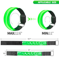 22 x Brand New AivaToba Reflective Tapes for Running, Jogging, Cycling and Dog Walking, 6 Pieces, Rechargeable Green - RRP €660.0