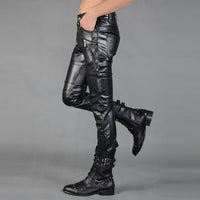 1 x RAW Customer Returns Idopy Men s Skinny Faux Leather PU Pants, Black, W33 Waist 85cm  - RRP €37.3