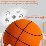 5 x Brand New Amycute Silent Basketball Ball, Silent Basketball Ball in Foam, Indoor Silent Basketball for Various Indoor Activities, Indoor Games 21 cm, Orange  - RRP €150.0