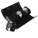 1 x RAW Customer Returns Asvert 3 Slots Watch Box Travel Bag 3 Slots, Watch Roll Retro PU Leather, Watch Case Watch Accessories Black Portable Jewelry Organizer, Jewelry Storage Box Watch Box - RRP €30.99