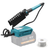 1 x RAW Customer Returns Cordless soldering iron set, cordless soldering iron, portable soldering iron adjustable temperature super fast heating for electronic soldering kit, hot cutter, pyrography pencil without battery  - RRP €38.3