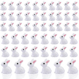 1 x RAW Customer Returns Tydezjl 100pcs Miniature Rabbit Figurine, Mini Rabbit Garden Decoration Moss Landscape, Mini Resin Rabbit Easter Decoration DIY Rabbit Cake Topper, Small Bunny Ornaments for Garden Farm Office - RRP €14.11