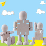 1 x RAW Customer Returns SEABABOO 6pcs figures wooden figures wooden dolls wooden figures unfinished wooden figures DIY wooden figures wedding for birthday peg dolls wooden figures for painting small DIY birthday painting crafts - RRP €15.69