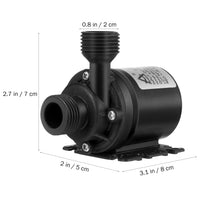 1 x RAW Customer Returns ULTECHNOVO DC 12V Brushless Submersible Water Pump Ultra Quiet Water Pump 800L H 5M for Fish Pond Aquariums Fountains Spouts Solar Water Circulation System - RRP €20.99