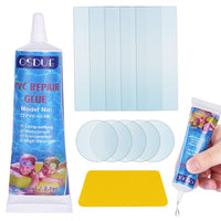 1 x RAW Customer Returns OSDUE Pool Repair Kit, Pool Patch Kit, Waterproof Air Mattress Repair Kit, Vinyl Repair Kit for Inflatable Kayaks, Canoes, Boats, Air Mattresses, Tents, Swimming Pools and Hot Tubs 60 ml  - RRP €9.12