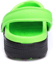 1 x RAW Customer Returns Gaatpot Clogs and Mules Girls Boys Garden Shoes Beach Sandals Pool Shoes Non-Slip Breathable Black Green 32 EU 33 CN - RRP €17.99