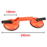 1 x RAW Customer Returns Suction lifter set of 2 glass suction cup suction lifter tile vacuum lifter strong suction cup 80kg load capacity thickened aluminum alloy suction cup glass lifter for transporting tiles, laminate, glass,  orange - RRP €21.17