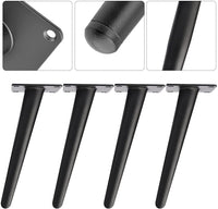 1 x RAW Customer Returns Pack of 4 furniture feet, iron conical furniture legs, slanted table legs, table legs, cabinet legs, sofa foot, base foot, metal, DIY furniture, table frame, furniture feet for coffee table, cabinets, furniture - RRP €33.99