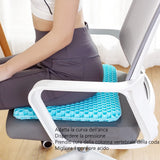 1 x RAW Customer Returns Orthopedic gel cushion, cool and breathable, relieve hip fatigue, with non-slip cover. Cushion for wheelchair car office chair home. - RRP €20.4