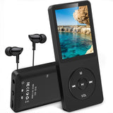 1 x RAW Customer Returns AGPTEK MP3 player, 8GB lossless MP3 with 1.8 inch screen, 70 hours portable music player with headphones, FM radio, pictures, recordings, e-book, black - RRP €25.86