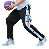 1 x RAW Customer Returns Deyeek jogging bottoms, men s training trousers, side opening, long running trousers with pockets, basketball trousers, leisure trousers, black XL - RRP €29.99