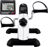 1 x RAW Customer Returns himaly f-bike Mini Exercise Bike for Arms and Legs Pedal Sitting Cycle Exerciser Rehabilitation Bike Pedal Board, LCD Display, Adjustable Resistance, with Non-slip Mat and Fixed Strap - RRP €51.13