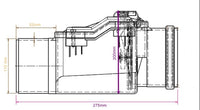 1 x RAW Customer Returns Aquer backflow flap DN 110 with lockable flap - RRP €29.99
