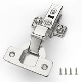 1 x RAW Customer Returns Furniware Pack of 10 inner stop cupboard hinges, opening angle 110 with hydraulic spring, perfect soft close kitchen cupboard hinges, pot drilling distance 45 mm, for kitchen cupboards, wardrobes - RRP €27.22