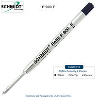 1 x RAW Customer Returns Pack Refill black-p900-fine tip Schmidt ballpoint pen Parker Style Refill - RRP €12.28