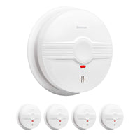 1 x RAW Customer Returns HEIMAN smoke detector EN14604 tested smoke alarm, fire alarm with 10 years battery life, with photoelectric sensor 5 pieces  - RRP €63.52