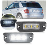 1 x RAW Customer Returns NSLUMO 2pcs Clear Lens LED License Plate Light For Mercedes R-Class ML-Class GL-Class, ml w164 license plate lighting led - RRP €17.99