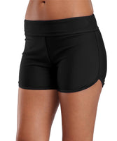 1 x RAW Customer Returns AVACOO women s swimming shorts, beach shorts, tummy control, sports bikini shorts 50 SPF, black, S - RRP €19.52