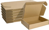 1 x RAW Customer Returns HORLIMER 21.4 x 14.7 x 4.8cm Cardboard Boxes with Lid for Package Shipping, 25 Pack, Kraft Paper Boxes for Gift or Packaging, Brown - RRP €24.99