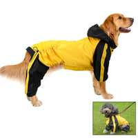 5 x RAW Customer Returns Saban Raincoat for Dogs, Dog Raincoat Rain Jacket, Waterproof Dog Rain Jacket, Reflective Vest for Dogs, Rain Cover for Large Medium Small Puppy Dogs-XS-Yellow - RRP €87.9