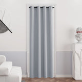 1 x RAW Customer Returns PONY DANCE Blackout Curtain Opaque 1 Piece H 210 x W 132 cm Children s Room Curtains Boy Door Curtains with Eyelets Thermal Curtain Eyelet Curtain Blackout Curtain, Silver Grey - RRP €24.95