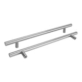 1 x RAW Customer Returns goldenwarm 15 pieces door handle kitchen cabinet drawer bar handle LS201BSS256 hole spacing 256mm stainless steel kitchen cabinet furniture handles wardrobe pulls handles - RRP €24.99