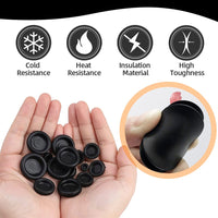 10 x Brand New KOOKZ Rubber Cable Grommet, 170pcs 7 Sizes Black Rubber Cable Grommet, Rubber Caps, Rubber Cable Grommet for Protecting Wires, Plugs and Cables, Machine - RRP €216.0