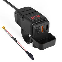 1 x RAW Customer Returns Kriogor 12V socket car charger with switch, vehicle QC3.0 PD Type C USB with switch, waterproof for car motorhome motorcycle boat yacht - RRP €20.16