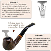 1 x RAW Customer Returns Joyoldelf tobacco pipe, handmade ebony pipe tobacco with hollow and windproof wooden pipe with gift set and accessories for beginners - RRP €32.26