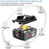 1 x RAW Customer Returns 2X BL1850B 18V 5.5A replacement battery for Makita battery 18V BL1850 BL1850B BL1860 BL1860B BL1840B BL1840 BL1830 BL1835 BL1845 194204-5 LXT-400 tool battery - RRP €59.98