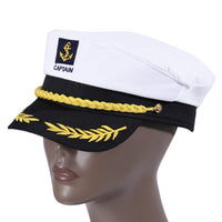 2 x Brand New SOIMISS Captain Yacht Hat Boat Ship Sailor Cap Navy Costume Favor Hat Admiral Sailor Cap Accessory for Men Women,M,As Shown - RRP €35.5